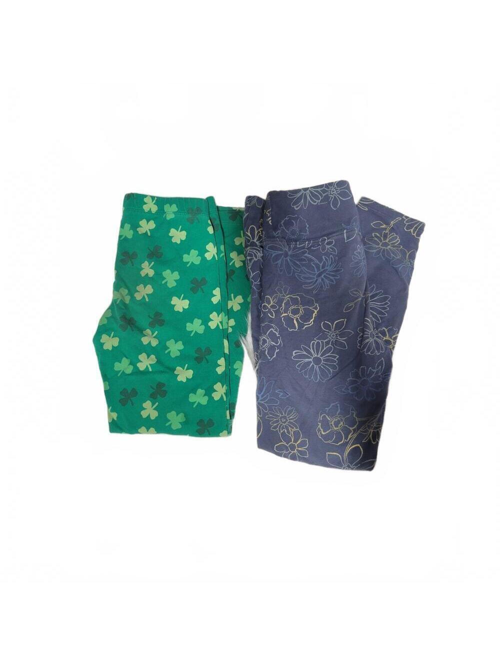 Girls Fun Print Legging Bundle Floral St Patrick's Day Size 6-7